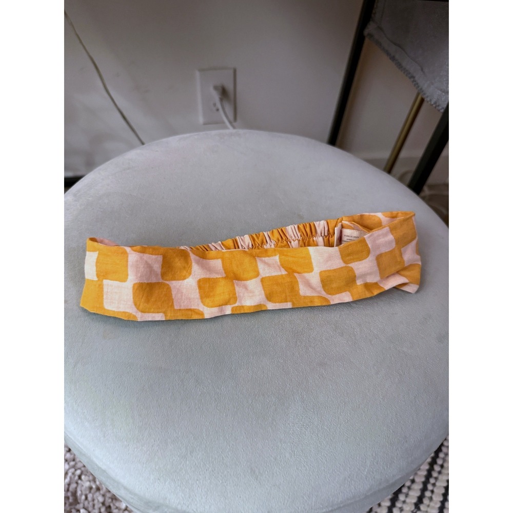 By The Sea Headband boutique organic cotton checkered Retro Coastal Accessory